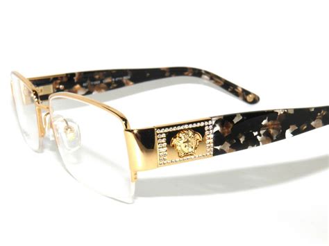 gold frame versace eyeglasses|Versace eyeglass frames near me.